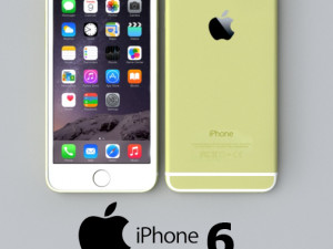 apple iphone 6 gold 3D Model