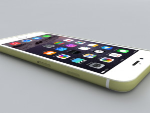 apple iphone 6 gold 3D Model