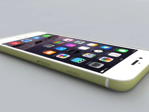 apple iphone 6 gold 3D Model