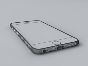 apple iphone 6 gold 3D Model