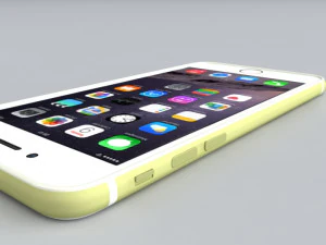 apple iphone 6 gold 3D Model