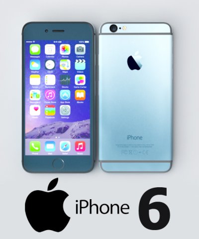 apple iphone 6 gray 3D 模型 .c4d .max .obj .3ds .fbx .stl .blend 