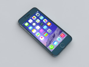 apple iphone 6 gray 3D 模型