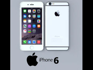 iphone 6 plata Modelo 3D