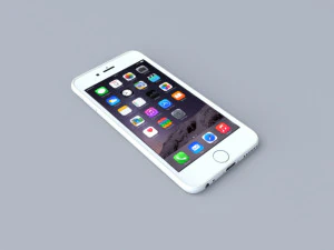 apple iphone 6 silver 3D Model