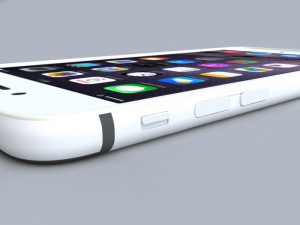 apple iphone 6 silver Model 3D