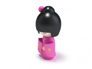 japanese wooden doll Modèle 3D