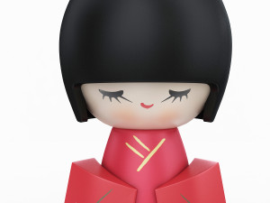 japanese wooden doll 2 3D Модель