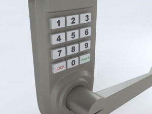 keypad door lock Modello 3D