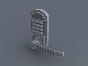 keypad door lock Modello 3D