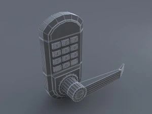 keypad door lock 3D Model