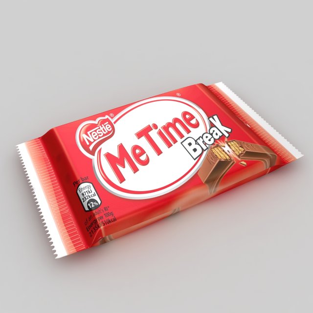 kitkat chocolate Modelo 3D .c4d .max .obj .3ds .fbx .stl .blend 