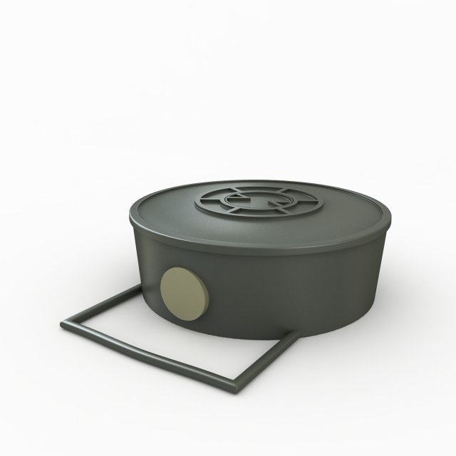 land mine 3D Model .c4d .max .obj .3ds .fbx .stl .blend 