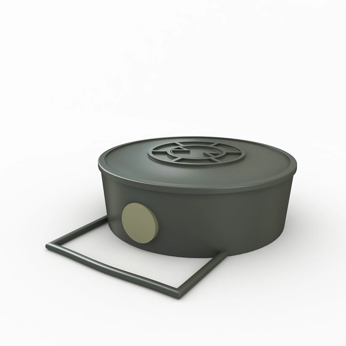 land mine 3D Model .c4d .max .obj .3ds .fbx .stl .blend 