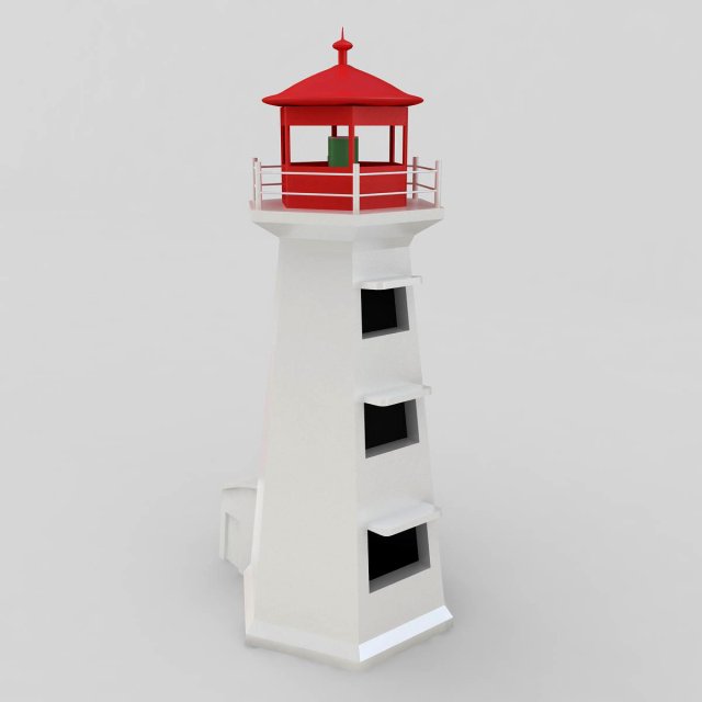 lighthouse 3D Model .c4d .max .obj .3ds .fbx .stl .blend 