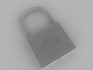lock 3D 模型