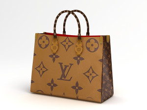 louis vuitton leather bag collection Model 3D