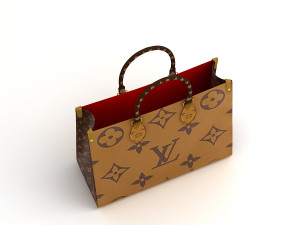 louis vuitton leather bag collection Model 3D