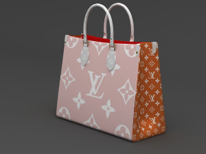 louis vuitton leather bag collection Model 3D