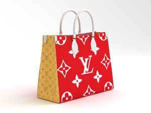 louis vuitton leather bag collection Model 3D