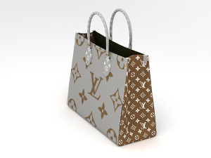 louis vuitton leather bag collection Model 3D