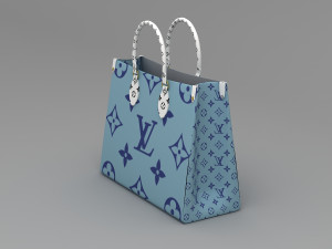 louis vuitton leather bag collection Model 3D