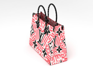 louis vuitton leather bag collection Model 3D