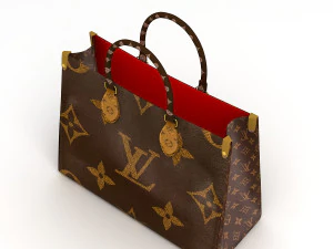 louis vuitton leather bag 1 3D Model