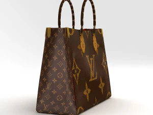 louis vuitton leather bag 1 3D Model