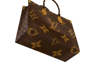 louis vuitton leather bag 1 3D Model