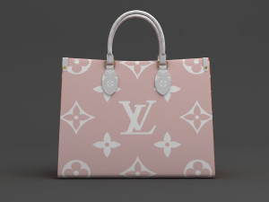 louis vuitton leather bag 3 Model 3D