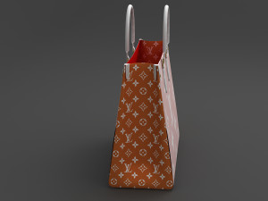 louis vuitton leather bag 3 Model 3D