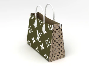 louis vuitton leather bag 5 3D Model