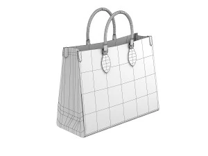 louis vuitton leather bag 5 3D Model
