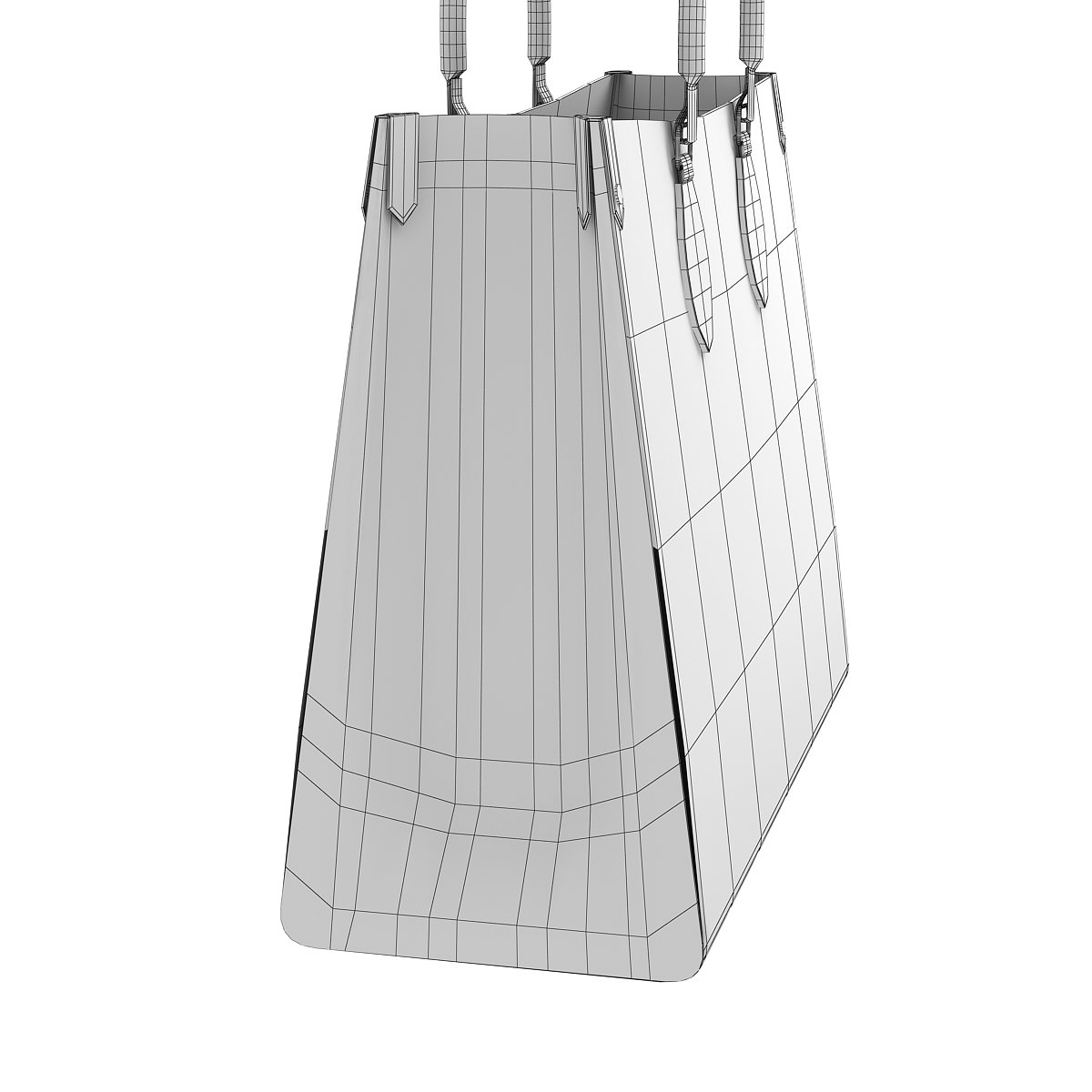3D model Louis Vuitton On My Side MM Bag Galet VR / AR / low-poly