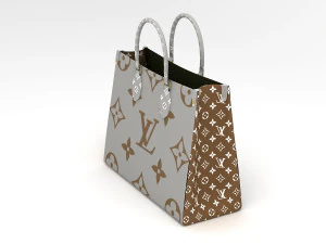 louis vuitton leather bag 6 3D Model