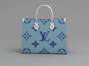 louis vuitton leather bag 7 3D Model