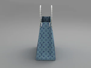 louis vuitton leather bag 7 3D Model