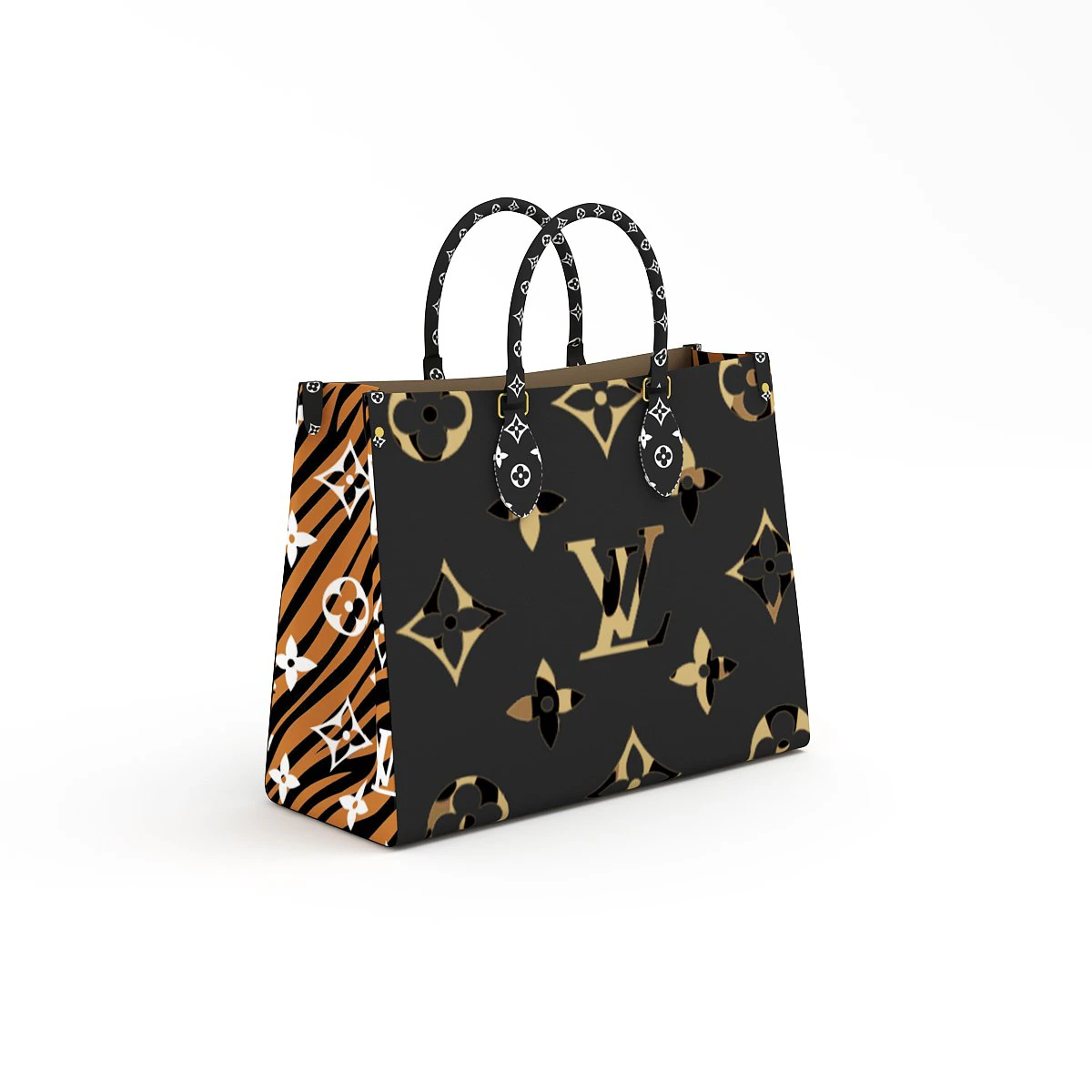 louis vuitton leather bag 8 3D Model .c4d .max .obj .3ds .fbx .stl .blend 