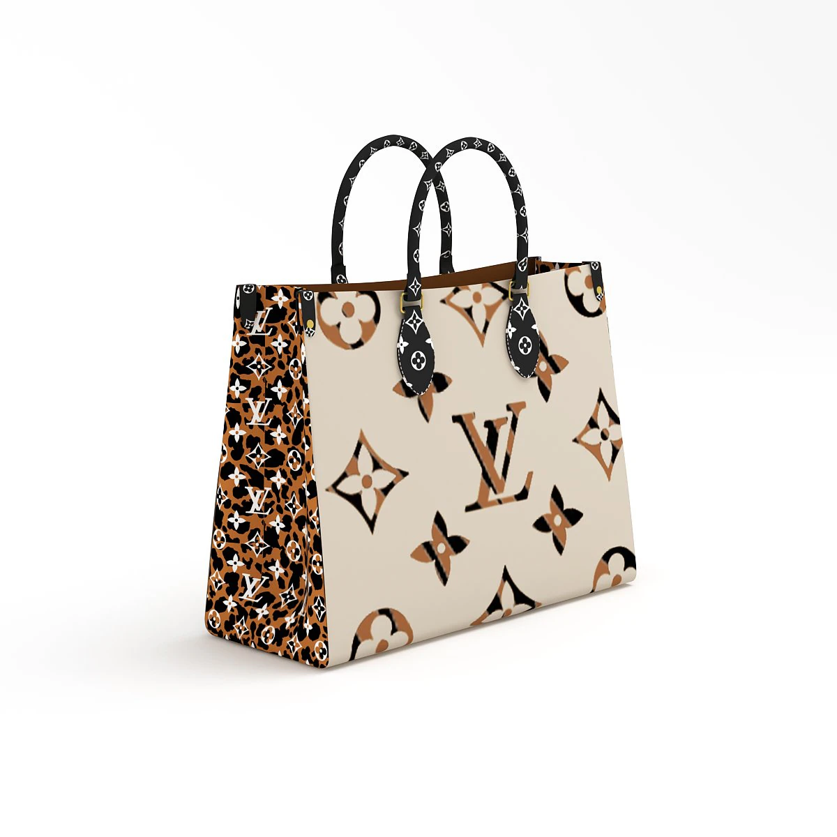 louis vuitton leather bag 9 3D Model .c4d .max .obj .3ds .fbx .stl .blend