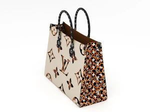 louis vuitton leather bag 9 3D Model