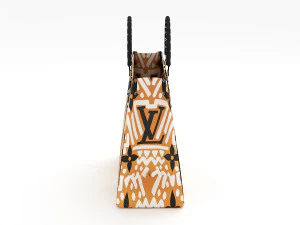 louis vuitton leather bag 10 3D Model