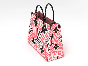 louis vuitton leather bag 11 3D Model