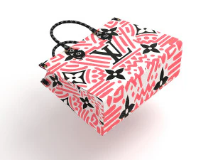 louis vuitton leather bag 11 3D Model