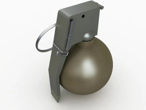 m67 hand grenade 3D Model