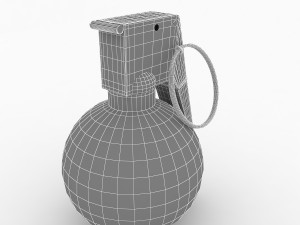 m67 hand grenade Modelo 3D