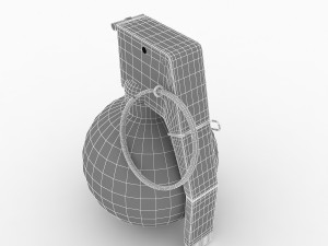 m67 hand grenade Modelo 3D