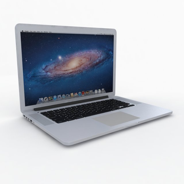 macbook pro 3D 模型 .c4d .max .obj .3ds .fbx .stl .blend 