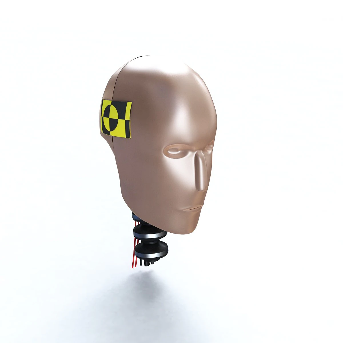 male crash test dummy head 3D Model .c4d .max .obj .3ds .fbx .stl .blend 