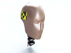 male crash test dummy head 3D Model